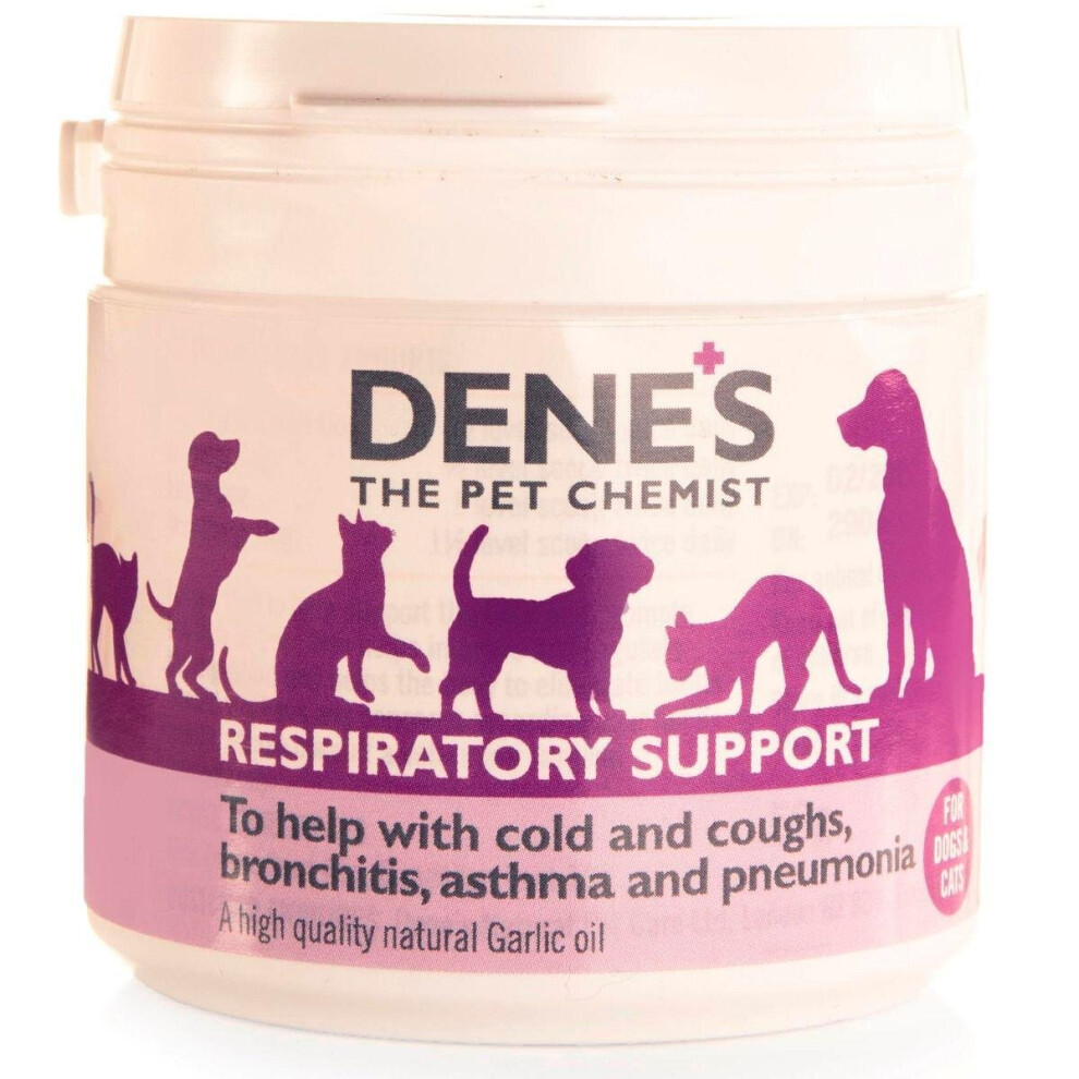 Denes Respiratory Support Capsules Dog/Cat, Complementary Pet Food, 120 Capsules