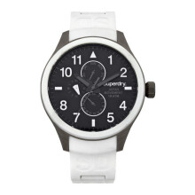 Uhr - SUPERDRY - SYG110W - Edelstahl - Weißer Silikon - Analogisch