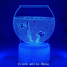 Newest 3d Led Light Night Creative Fish Tank lamp