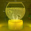 Newest 3d Led Light Night Creative Fish Tank lamp 5
