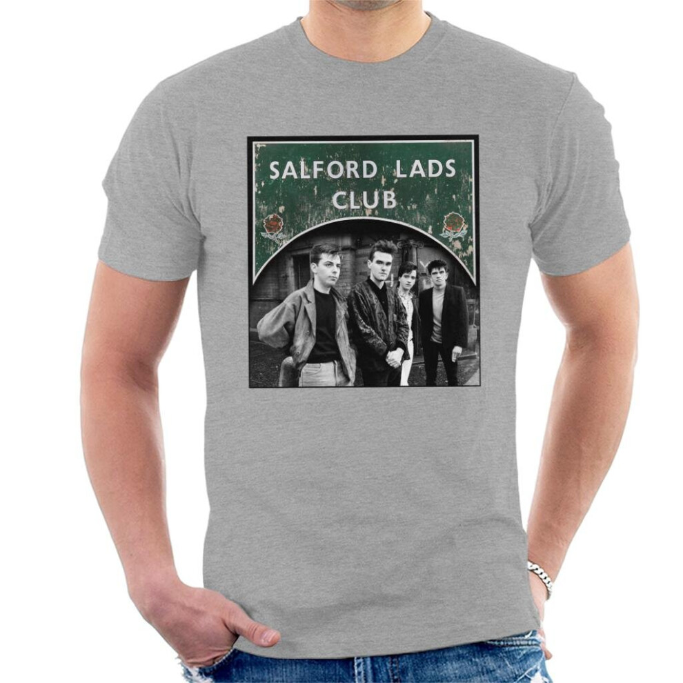 (2XL, Heather Grey) The Smiths Salford Lads Club Sign Men's T-Shirt