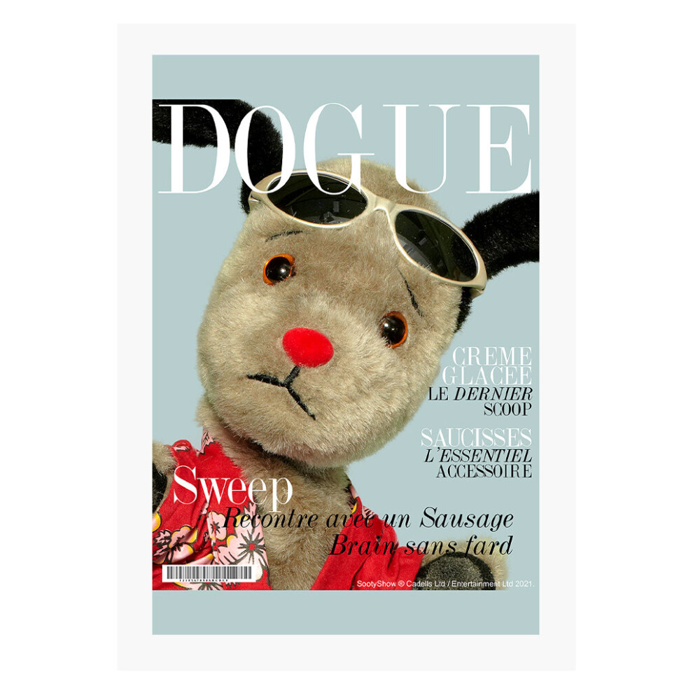 Sooty Sweep Dogue Creme Glacee A4 Print