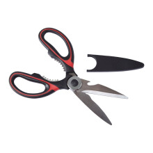 Multipurpose Black And Red Scissors, Eronomic Sharp Blades Scissors, Comfortable Stainless Steel Scissors