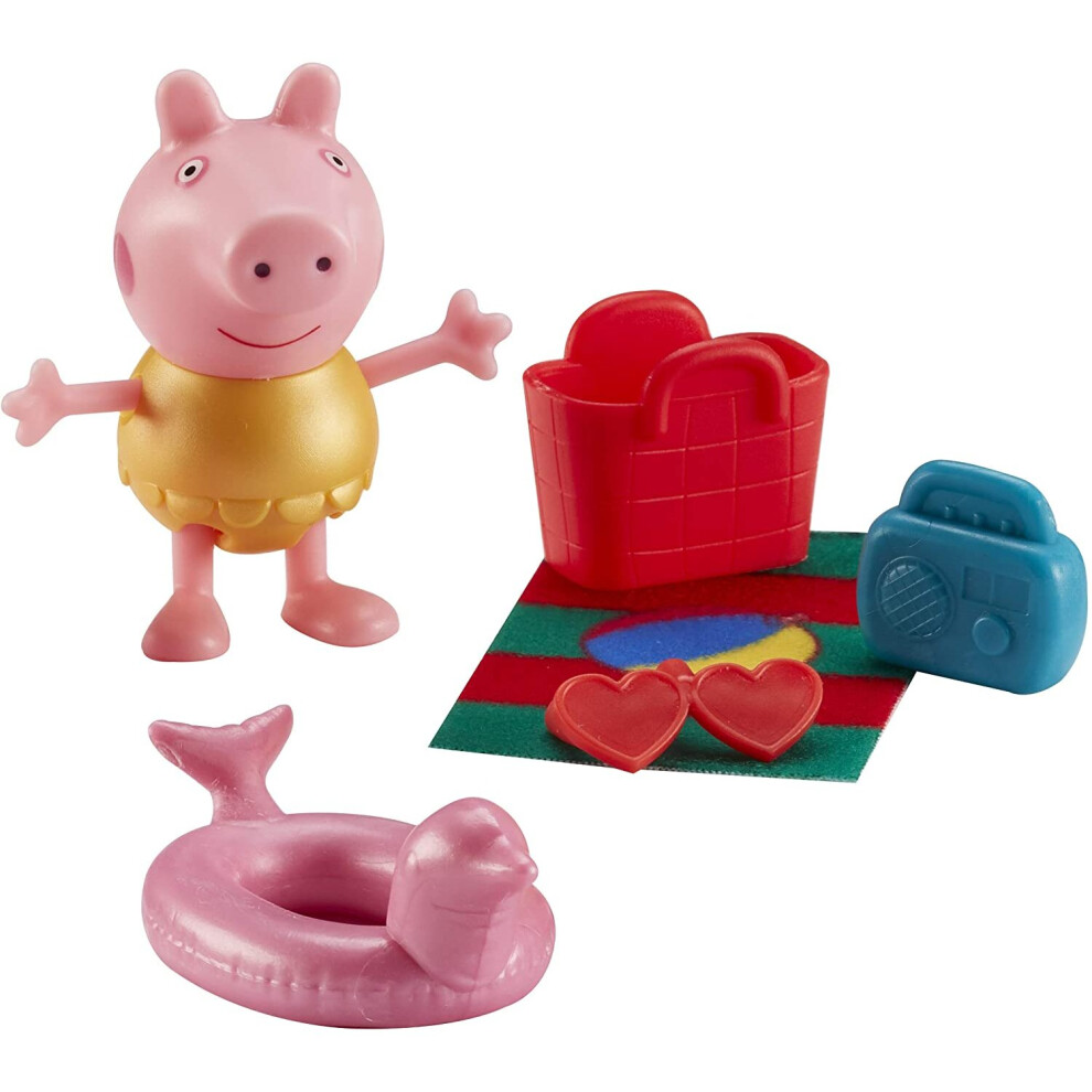 Peppa Pig Figure & Accessory Pack - Beach Theme (One Supplied)