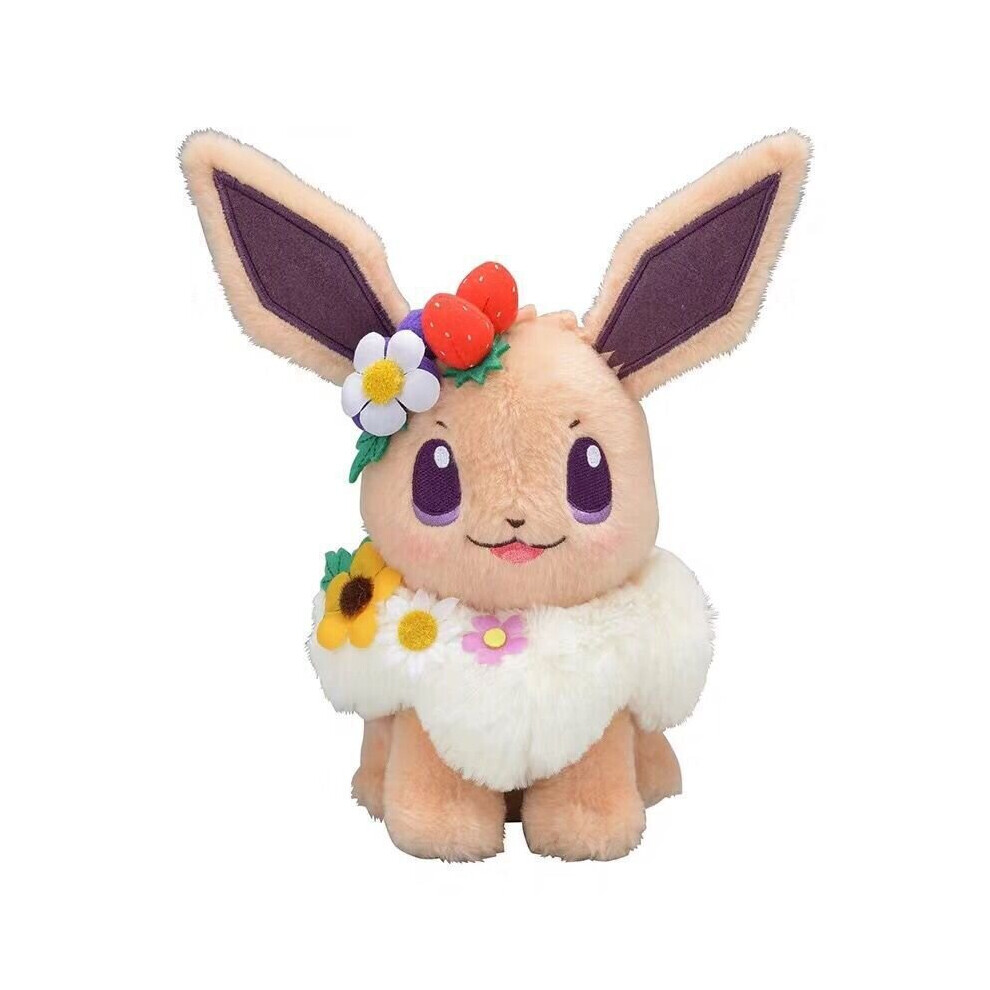 (Eevee) Pokemon Eevee & Pikachu Toy Stuffed Plush Doll Gift
