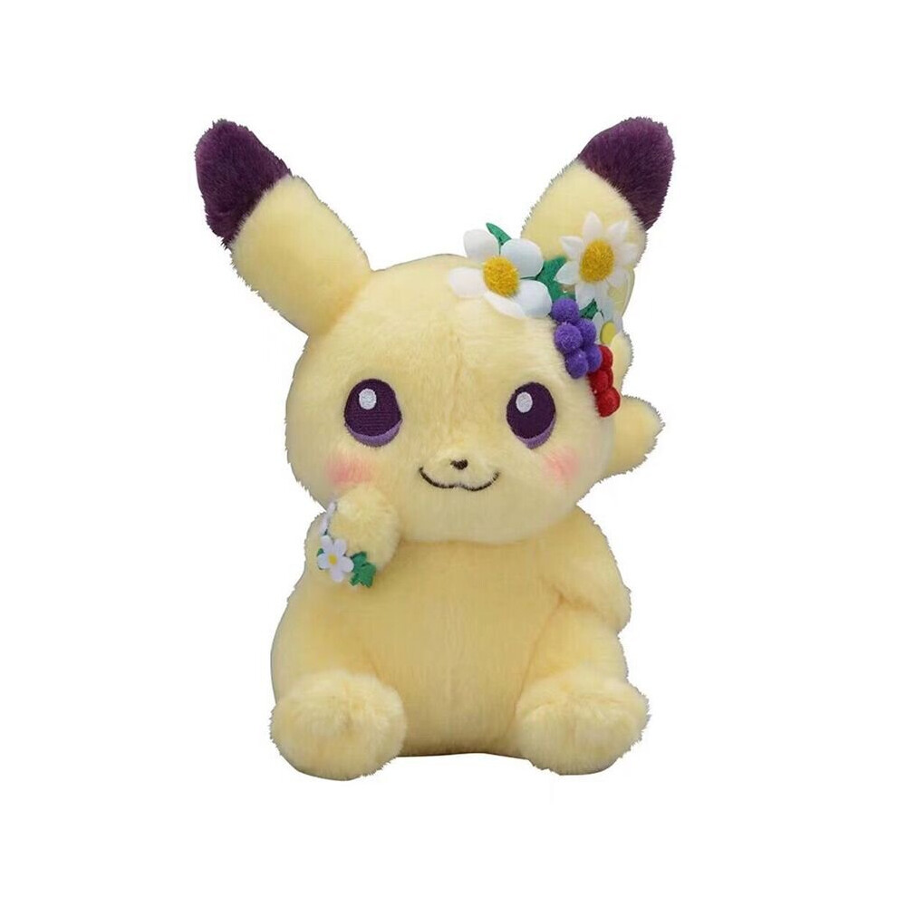 (Pikachu) Pokemon Eevee & Pikachu Toy Stuffed Plush Doll Gift