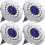 (Cold White) 12LED Solar Power Ground Lights Floor Decking Lawn 1