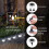 (Cold White) 12LED Solar Power Ground Lights Floor Decking Lawn 3