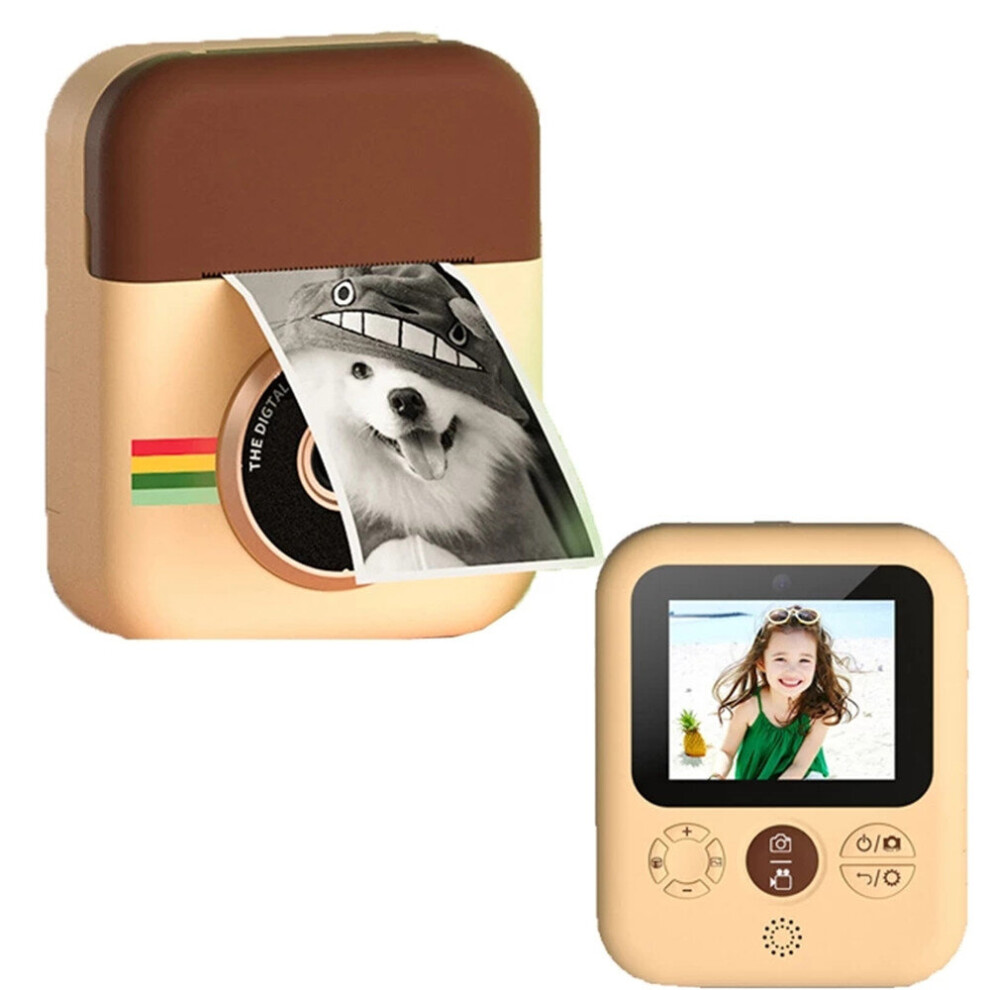 Instant Print Camera for Kids 1080P Digital Print Camera with Print Paper Zero Ink