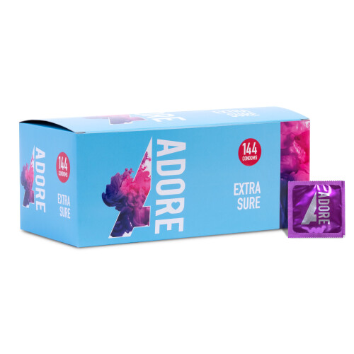 Pasante Adore erityiset kondomit 144 kpl