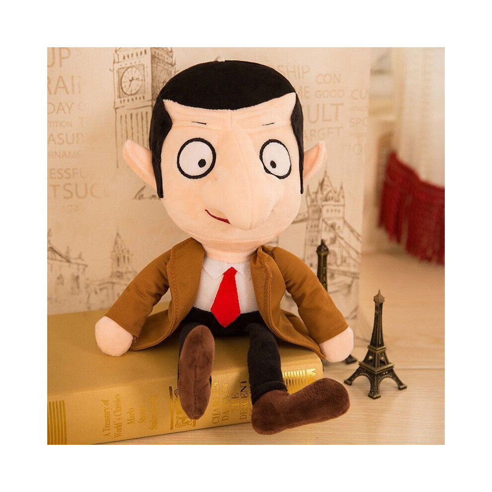 (Mr Bean, 40cm) Mr Bean+Teddy Bear Soft Doll Stuffed Plush Toy Gift