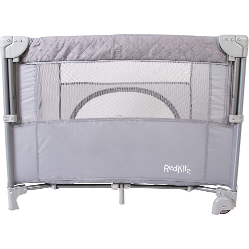 Red Kite Red Kite Dreamer Bedside Crib, Soft Grey