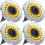 (Warm White) 12LED Solar Power Ground Lights Floor Decking Lawn 1