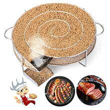 Smoke Generator BBQ Burn Smoker Box Grill Fish Meat Tools Stainless Steel