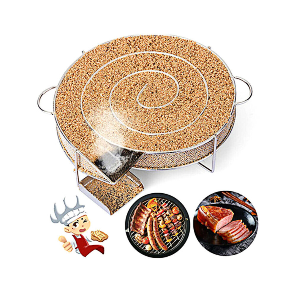 Smoke Generator BBQ Burn Smoker Box Grill Fish Meat Tools Stainless Steel