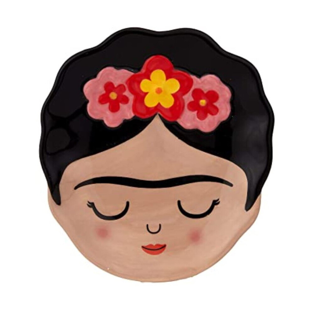 Sass & Belle Boho Fiesta Trinket Dish Frida Kalho Shaped Plate Catch-All Tray