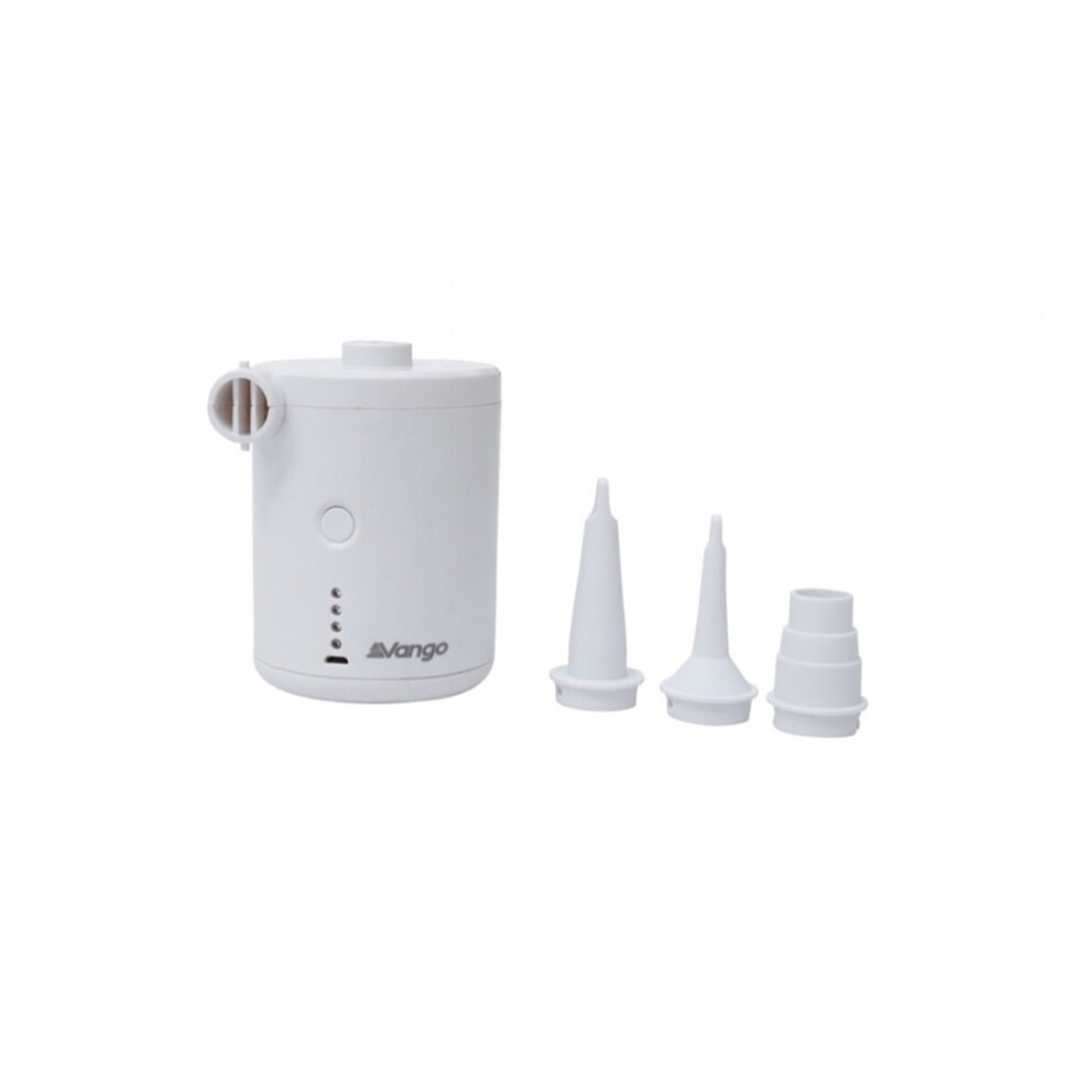 Vango White Mistral Rechargeable Pump Makes Inflating And Deflating A Breeze