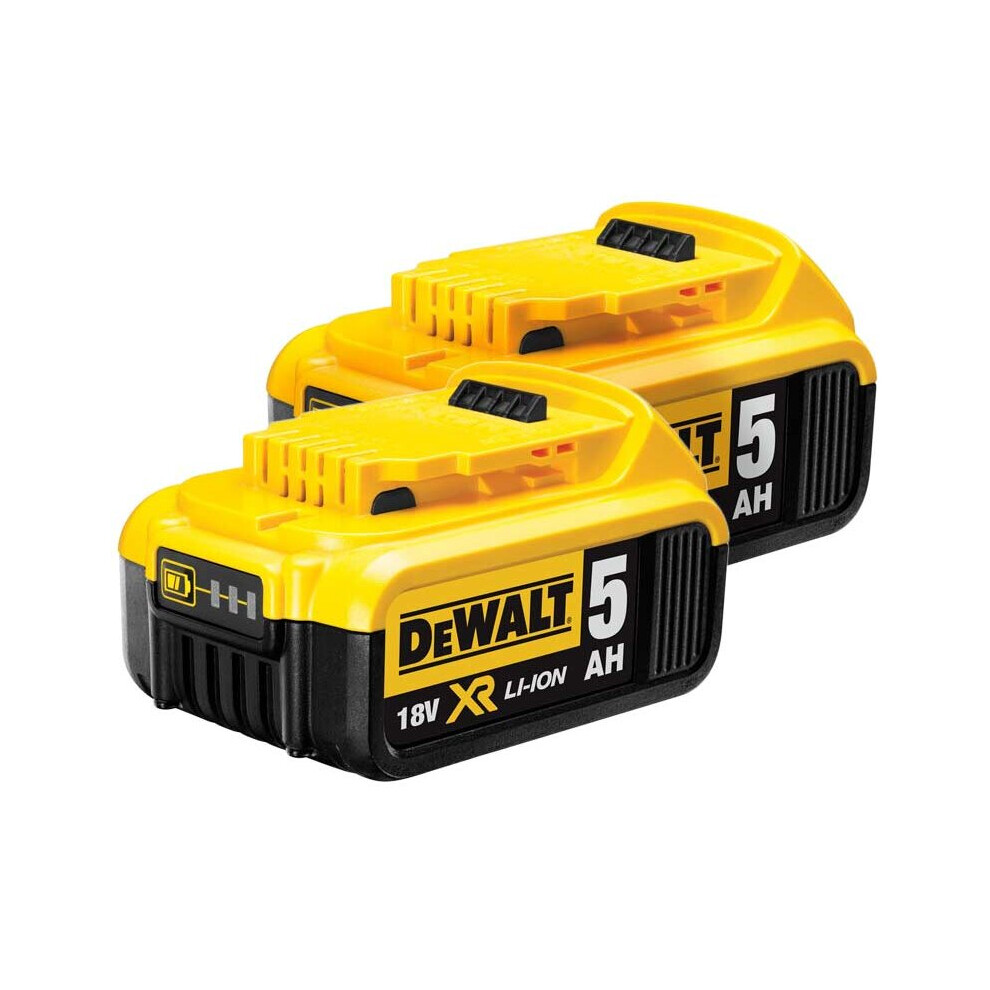DeWalt DCB184X2 Twinpack 18v 5.0Ah XR Li-Ion Batteries
