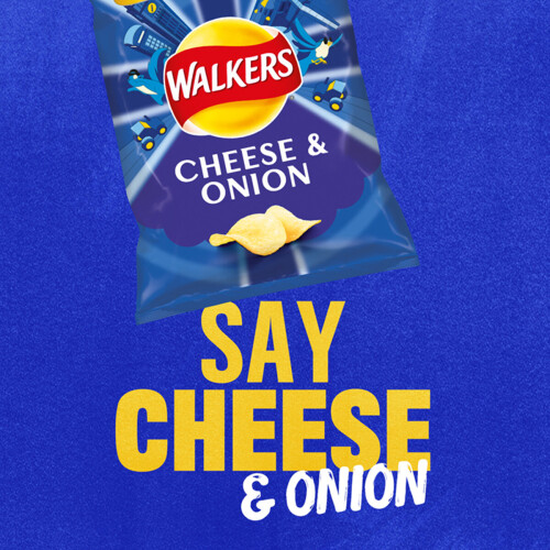 Walkers 32 x Walkers Crisps Cheese & Onion Sharing Pack 45g 1