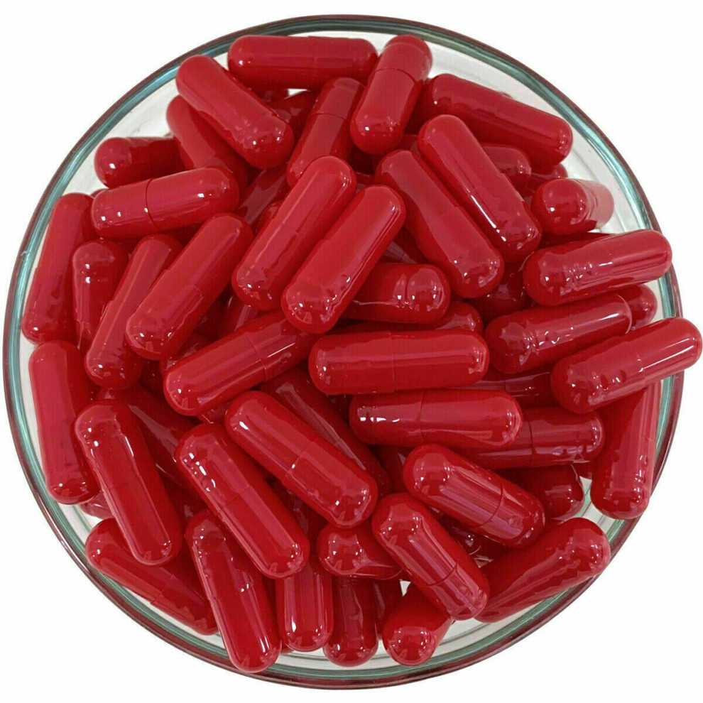 (0, 250) PMC Vegan Empty Capsules Red Pharmaceutical