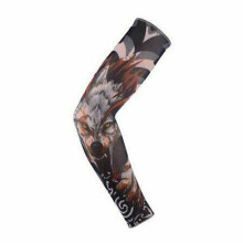 (Wolf & Blood) Tattoo Sleeves Mens Women Nylon Temporary Fake Tatoo Full Arm Sleeve Stockings