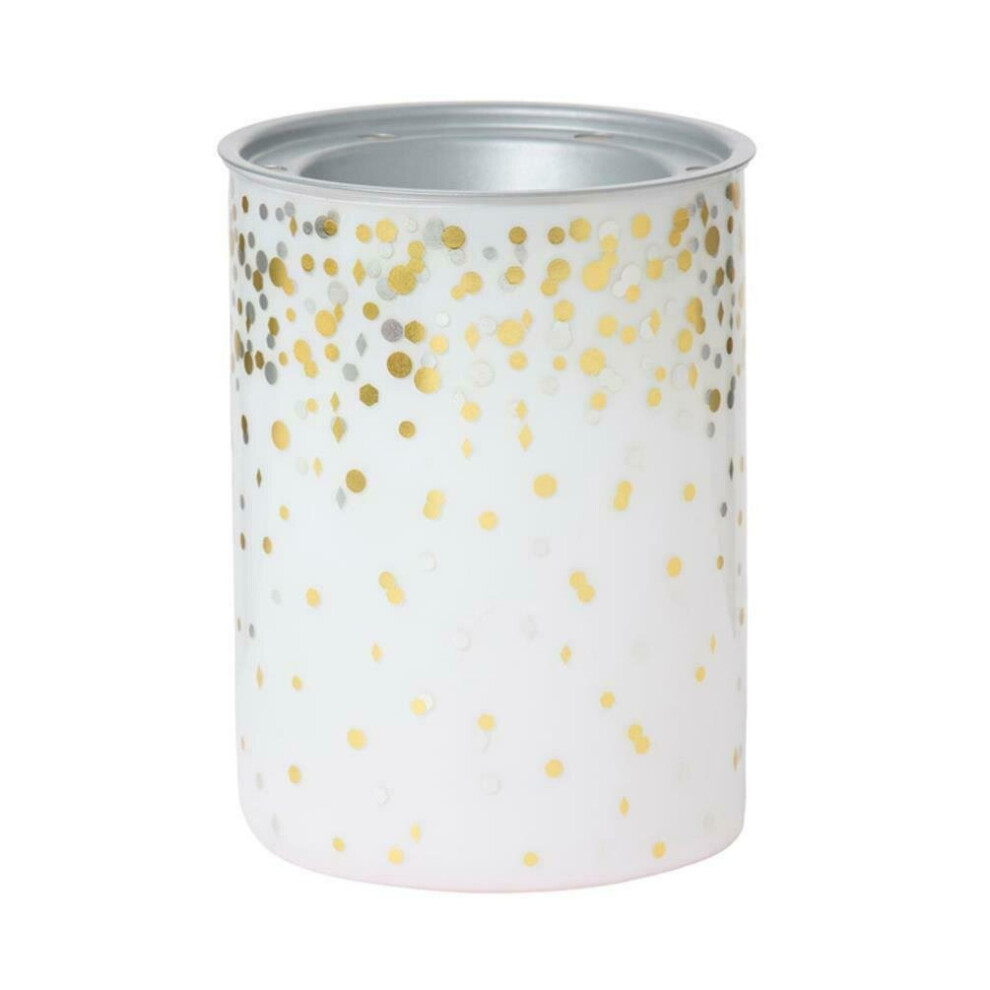 Yankee Candle Holiday Party White and Gold Design Melt Warmer