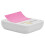 Pink Post-It Sticky Notes Dispenser with Suction Cup - Desk or Wall Mount, Refillable, Fits a Standard Pack 2