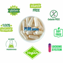 (00, 250) HPMC Vegan Empty Capsules White Pharmaceutical