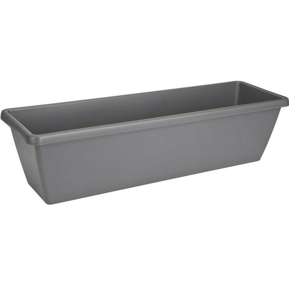 Elho 60cm Large Grey  Planter Trough Flower Pots Plant Pot 20 Litre