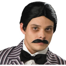 Musikaali Draama peruukit Gomez Addams synteettiset hiukset peruukit