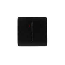 Trendi Artistic Modern Glossy 20 A Tactile Light Switch & Neon Insert Piano Black ART-WHS1BK