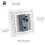 Trendi Switch Trendi 1 Gang 2 Way 10 Amp Rocker Chrome Light Switch Glossy Cool Grey 4