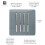 Trendi Switch Trendi 1 Gang 2 Way 10 Amp Rocker Chrome Light Switch Glossy Cool Grey 8
