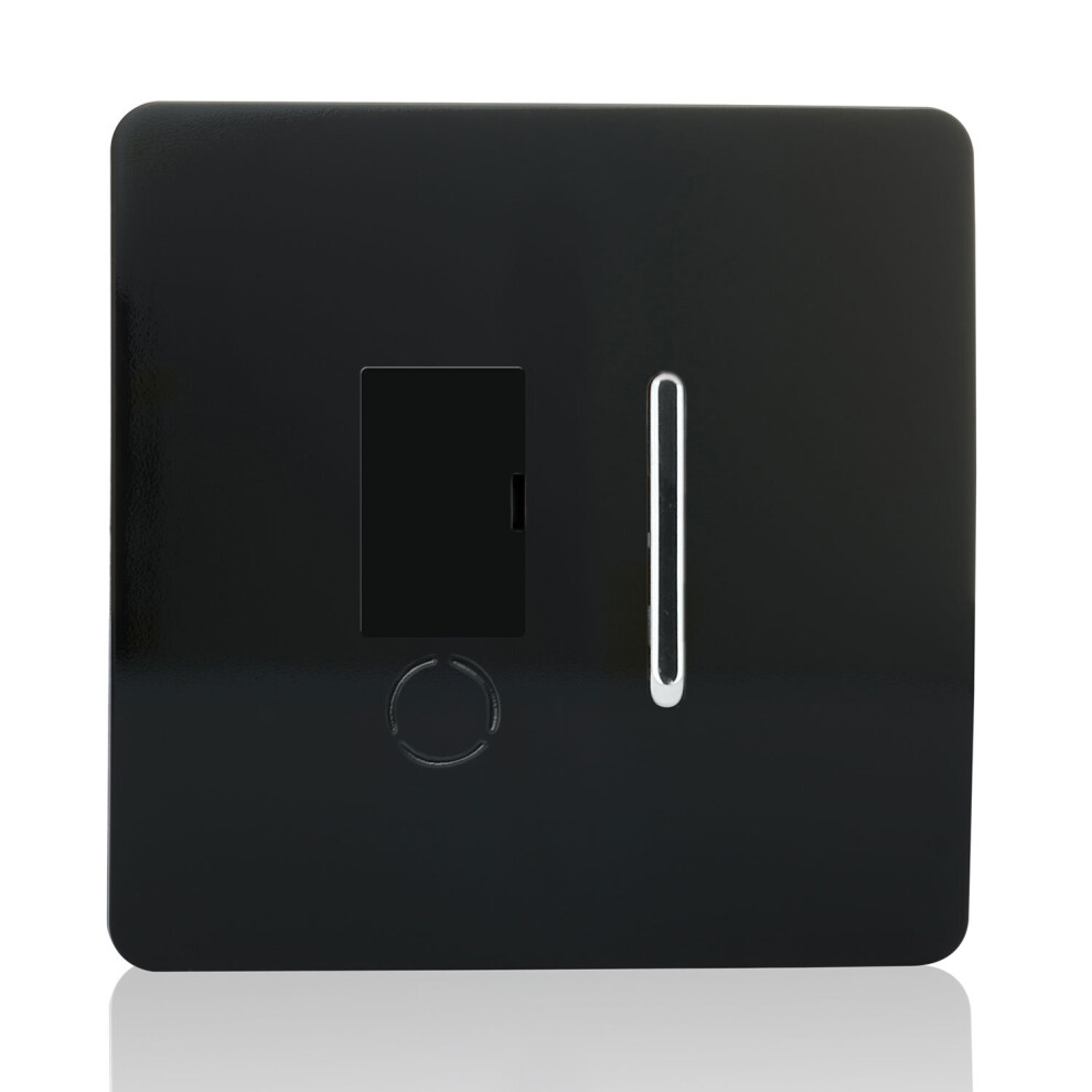 Trendi Switch 13Amp Piano Black Fused Spur With Flex Outlet - Image 4