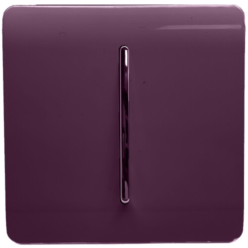 Trendi Switch Trendi Artistic Modern Glossy  Home Automation Switch Plum