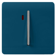 Trendi Artistic Modern Glossy 45 A Tactile Light Switch & Neon Insert Midnight Blue