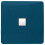 Trendi Switch Trendi Artistic Modern Glossy Tactile Telephone Socket Midnight Blue 1