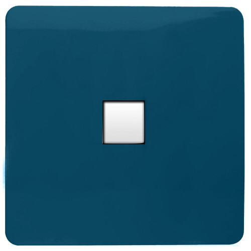 Trendi Switch Trendi Artistic Modern Glossy Tactile Telephone Socket Midnight Blue