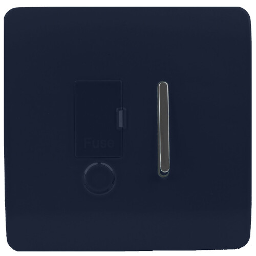 Trendi Switch Trendi Artistic Modern Glossy Fused Spur Switch Navy