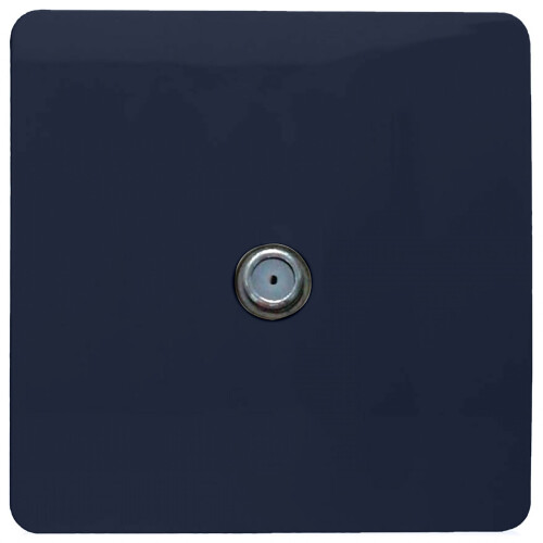 Trendi Switch Trendi 1 Gang Glossy Screwless Television Satellite Socket Navy