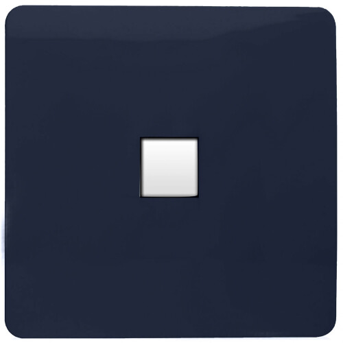 Trendi Switch Trendi Artistic Modern Glossy Tactile Telephone Socket Navy
