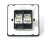 Trendi Switch Trendi Modern 2 Gang RJ45 Cat 5e & Cat 6 PC Ethernet Socket Silver 3