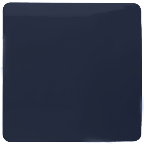Trendi Switch Trendi Artistic Modern Glossy Tactile Single Blanking Plate Navy
