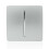 Trendi Switch Trendi 1 Gang 1 Way Modern Glossy 10 Amp Rocker Light Switch Silver 1
