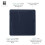Trendi Switch Trendi Artistic Modern Glossy Tactile Single Blanking Plate Navy 2