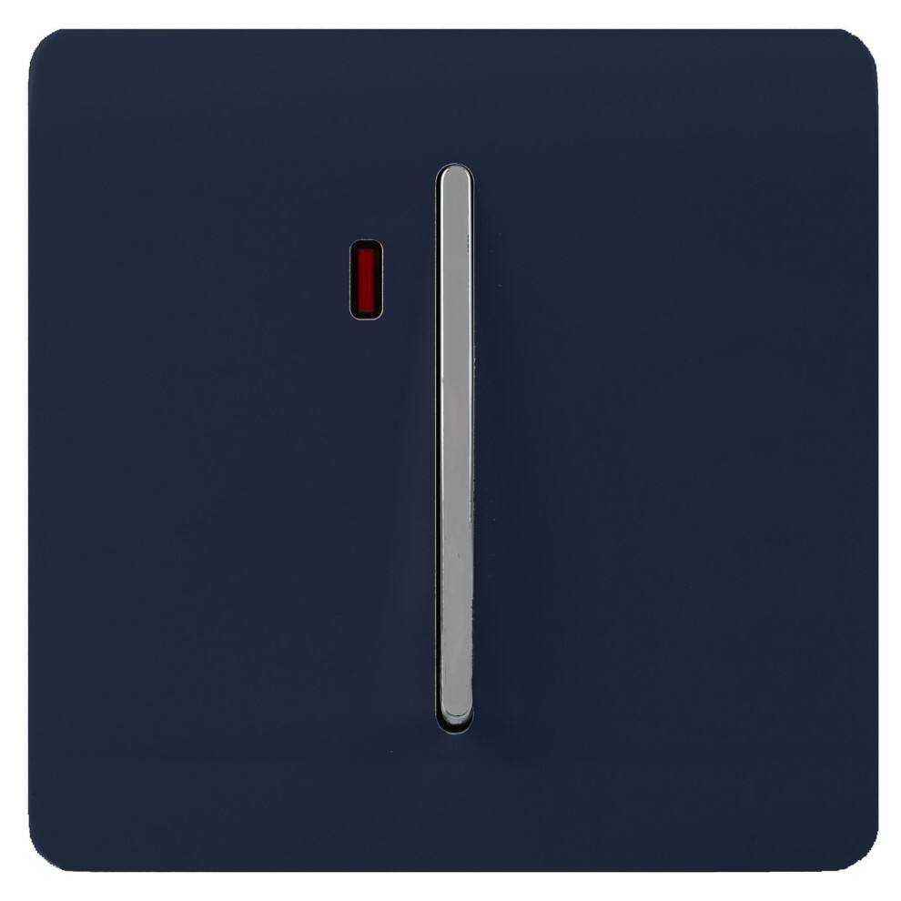 Trendi Switch Trendi Artistic Modern Glossy 45 A Tactile Switch & Neon Insert Navy Light