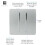 Trendi Switch Trendi 2 Gang (2 Way & Intermediate) 10 Amp Rocker Light Switch Silver 2