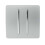 Trendi Switch Trendi 2 Gang (2 Way & Intermediate) 10 Amp Rocker Light Switch Silver 1