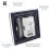 Trendi Switch Trendi Modern Glossy 1 Gang 2 Way 120w LED Dimmer Switch Silver 4