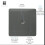 Trendi Switch Trendi Artistic Modern Glossy Tactile TV Socket Charcoal 2